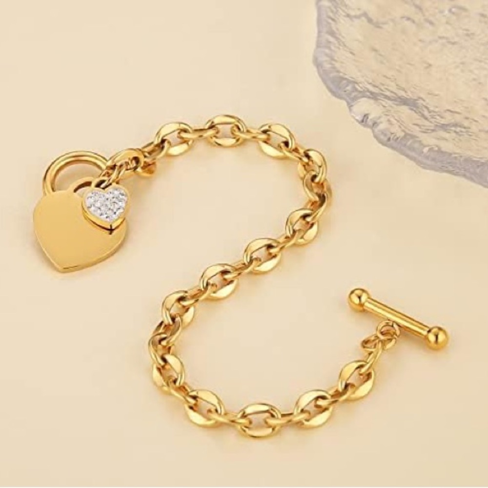 NEW Classic Carve FOREVER LOVE Heart Bracelet - Picture 4 of 6